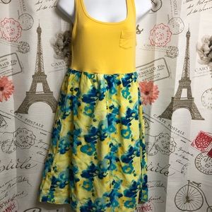 (2 for 8.00 🛍️)  Gap Yellow and Blue Dress